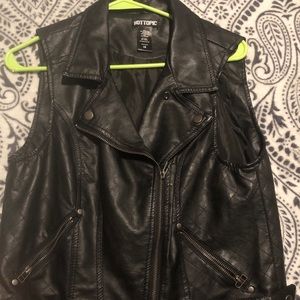 Badddd Leather-like vest